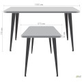 Стол Cherry 1400 (1380х670хН770) черный графит / Дуб Ливорно AMF