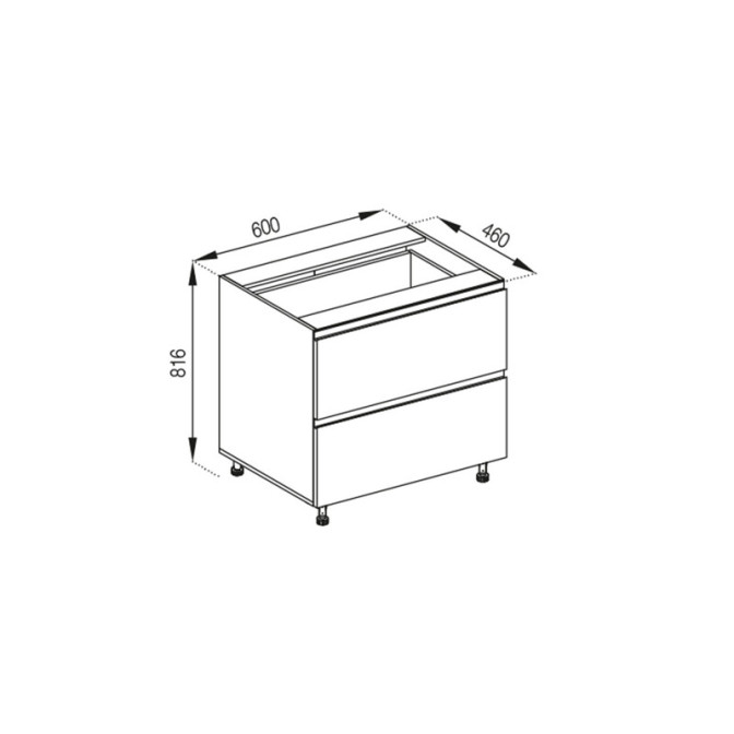 Кухонная секция нижняя Н 60 Ш FAVORIT Влада Мир мебели