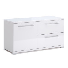 Тумба ТВ 1,0м Фемелі / Family Глянець Білий MiroMark FM-100-WB