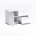 Тумба ТВ 1,0м Фемели / Family Глянец Белый MiroMark FM-100-WB