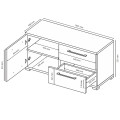 Тумба ТВ 1,0м Фемели / Family Глянец Белый MiroMark FM-100-WB