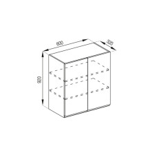 Кухонная секция верхняя В 60 (h-920) Тина Мир мебели