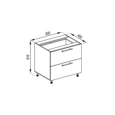 Кухонна секція нижня Н 80 Ш FAVORIT Адель Світ меблів