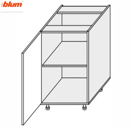 Кухонна секція Валенсія нижня 40Н/820 1дв Pro Blum VL-045W/9003 MiroMark
