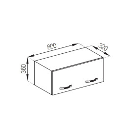 Кухонная секция антресоль А 80 (320) Прованс Мир мебели 