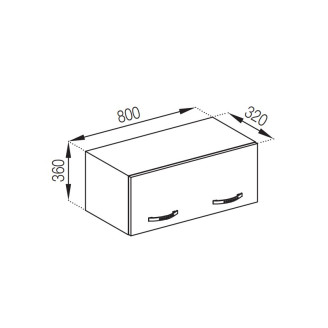 Кухонная секция антресоль А 80 (320) Прованс Мир мебели 