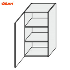 Кухонна секція Мері верхня 30В/720 1дв Pro Blum MR-433W/9003gl MiroMark