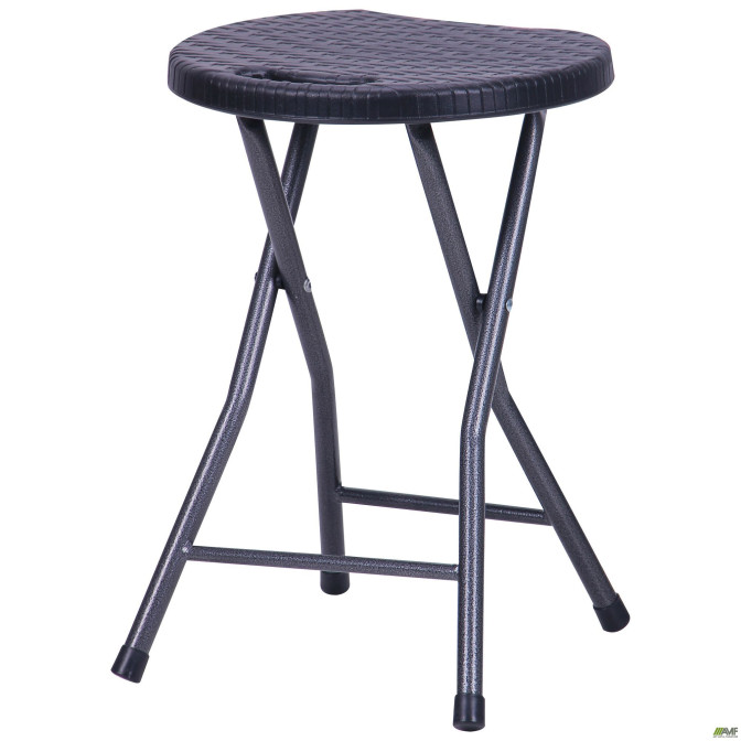 Табурет складной Сеат пластик Rattan Black AMF Табурет складной Сеат пластик Rattan Black AMF