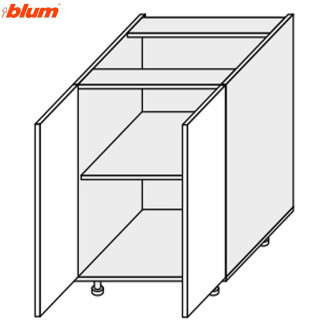 Кухонна секція Валенсія нижня 60Н/820 2дв Pro Blum VL-071W/9003 MiroMark