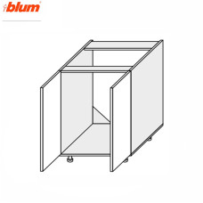 Кухонна секція Мері нижня 60НМ/820 2дв Мийка Pro Blum MR-072W/9003gl MiroMark