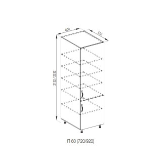 Кухонная секция пенал П 60 Прованс Мир мебели