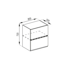 Кухонная секция верхняя В 80 Б Влада Мир мебели
