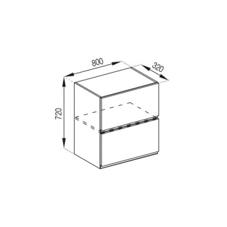 Кухонна секція верхня В 80 Б Влада Світ меблів