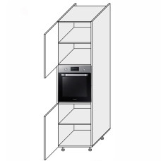 Кухонная секция Лео Пенал 60ПД/2140 Духовка LE-761W/06 MiroMark