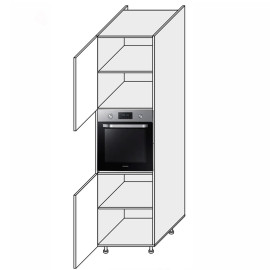 Кухонная секция Лео Пенал 60ПД/2140 Духовка LE-761W/06 MiroMark