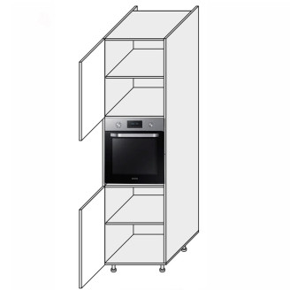 Кухонная секция Лео Пенал 60ПД/2140 Духовка LE-761W/06 MiroMark