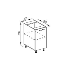 Кухонна секція нижня Н 40 Адель Світ меблів
