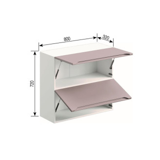 Кухонна секція верхня В 80 Б Заріна Світ меблів 