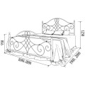 Кровать металлическая Парма Bella-Letto
