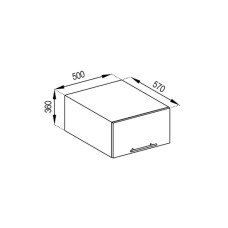 Кухонна секція антресоль А 50 (570) Адель Світ меблів