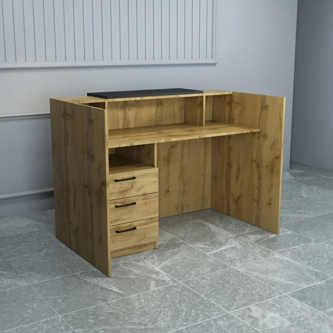 Ресепшин-2 стол стойка Дуб Аппалачи Гамма стиль