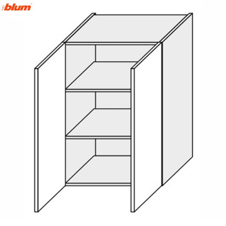 Кухонна секція Вінтаж верхня 60В/900 2дв Pro Blum VN-567W/9003 MiroMark