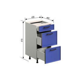 Кухонная секция нижняя Н 40Ш FAVORIT Ариэль Мир мебели