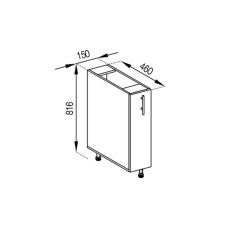 Кухонна секція нижня Н 15 карго Адель Світ меблів  