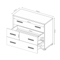 Комод 3Ящ Белла / Bella Глянец белый MiroMark BL-63-WB