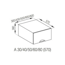 Кухонная секция антресоль А 50 (570) Адель Люкс Мир мебели 