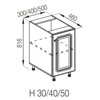 Кухонна секція нижня Н 40 Валенсія Світ меблів Кухонна секція нижня Н 40 Валенсія Світ меблів