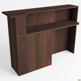 Стіл приставний для рецепції МГ-531R (400х1500х1075мм) горіх темний AMF