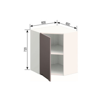 Кухонна секція верхня 60*60 Заріна Світ меблів
