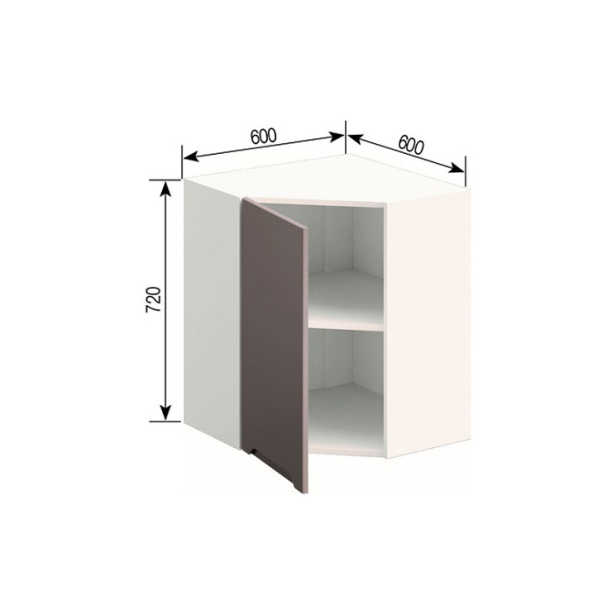 Кухонная секция верхняя 60*60 Зарина Мир мебели
