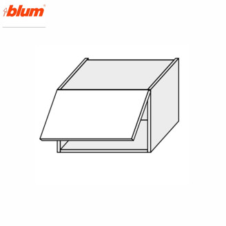 Кухонна секція Мері верхня 40В/450 Aventos Pro Blum MR-341W/9003gl MiroMark