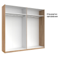 Шафа-купе 2,5x2,1 Белла / Bella Глянець Білий MiroMark BL-21-WB