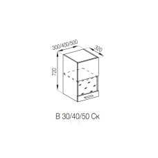 Кухонна секція верхня В 50 Ск Б'янка Світ меблів
