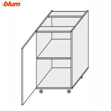 Кухонна секція Мері нижня 30Н/820 1дв Pro Blum MR-033W/9003gl MiroMark