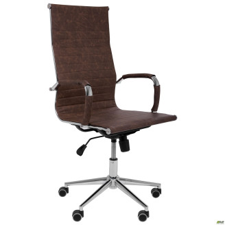 Кресло Slim HB Хром Tilt WAX Coffee AMF