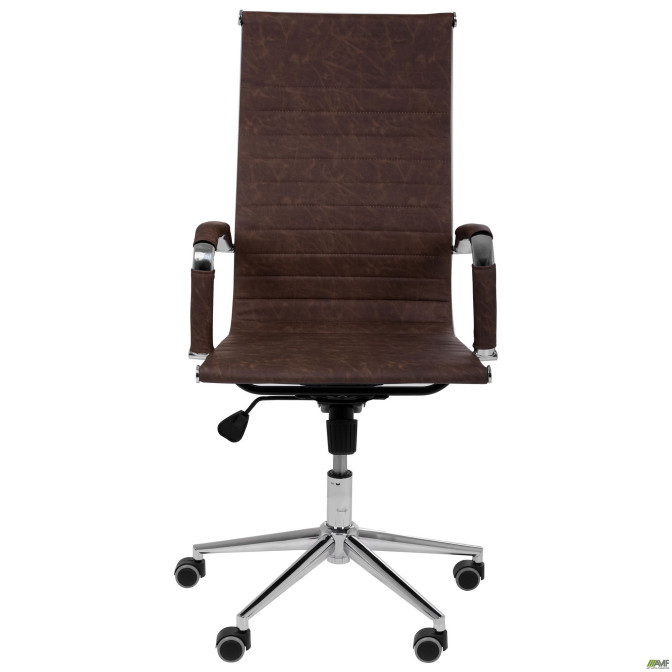 Кресло Slim HB Хром Tilt WAX Coffee AMF