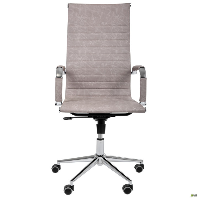 Крісло Slim HB Хром Tilt WAX Light Grey AMF