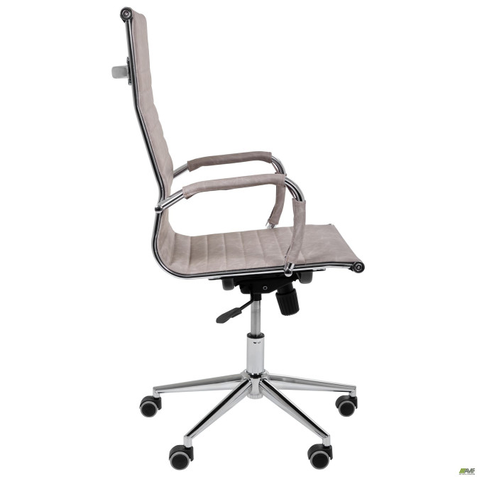 Крісло Slim HB Хром Tilt WAX Light Grey AMF