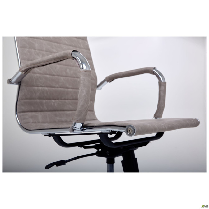 Крісло Slim HB Хром Tilt WAX Light Grey AMF