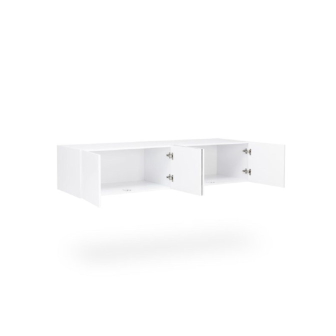 Антресоль 4Дв із дзеркалом Міла / Mila Глянець Білий MiroMark MA-05-WB