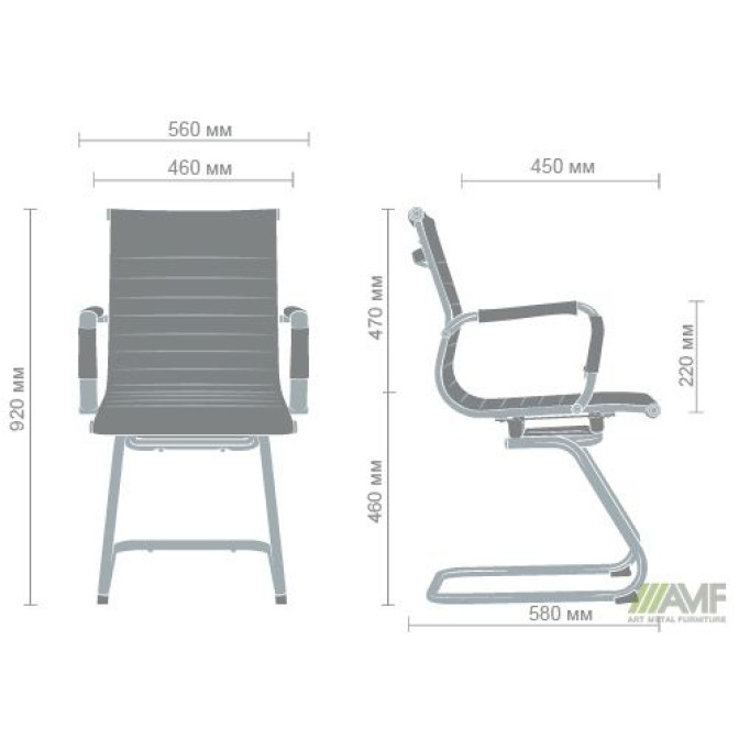 Кресло Slim CF (XH-632C) серый AMF