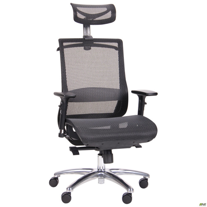 Крісло Coder Black, Alum, Black AMF