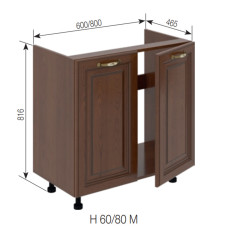 Кухонная секция нижняя Н 80М Роксана Мир мебели