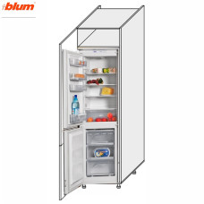 Кухонна секція Мері Пенал 60ПХ/2140 Холодильник Pro Blum MR-767W/9003gl MiroMark