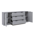 Комод 2Дв 3Ящ Рома Колор / Roma Color Глянец Серая Лава MiroMark RС-162-GL