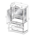 Сервант 2Дв Чикаго / Chicago Радика Беж MiroMark CH-12-RB/WB